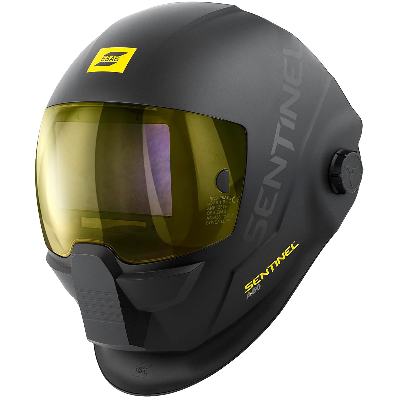 Maschera Saldatura Automatica ESAB Sentinel A60 Casco Auto Oscurante True Color DIN 3/5-13 con ADF Professionale - immagine 4