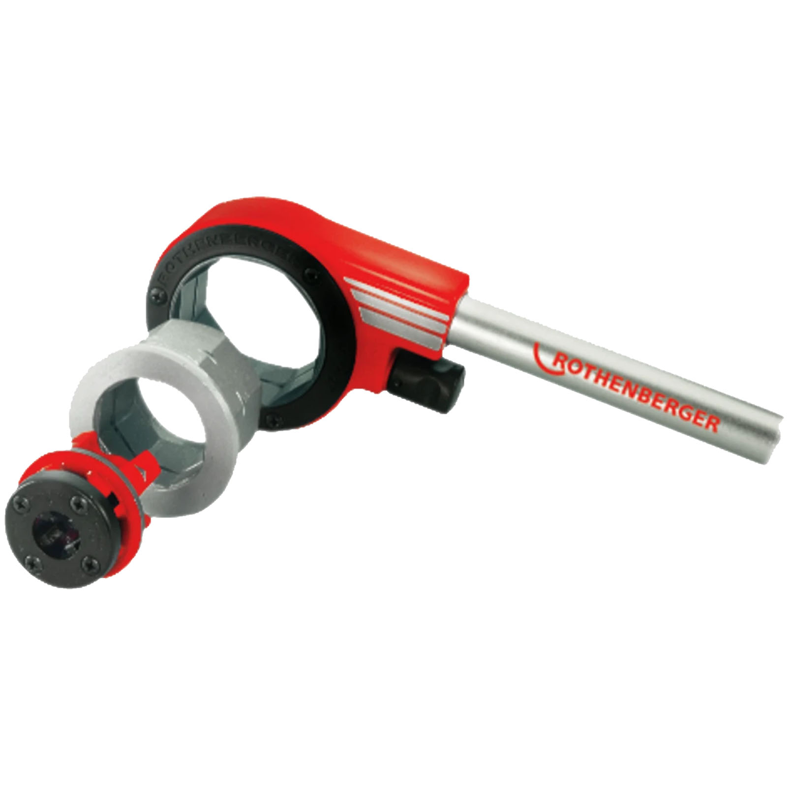 Filiera manuale per Tubi in Acciaio Ø1/2″-1.1/4″ ROTHENBERGER SUPER CUT Kit Filettatura con 4 testine BSPT R, Cricco Reversibile, Innesto Rapido e Valigetta - immagine 3