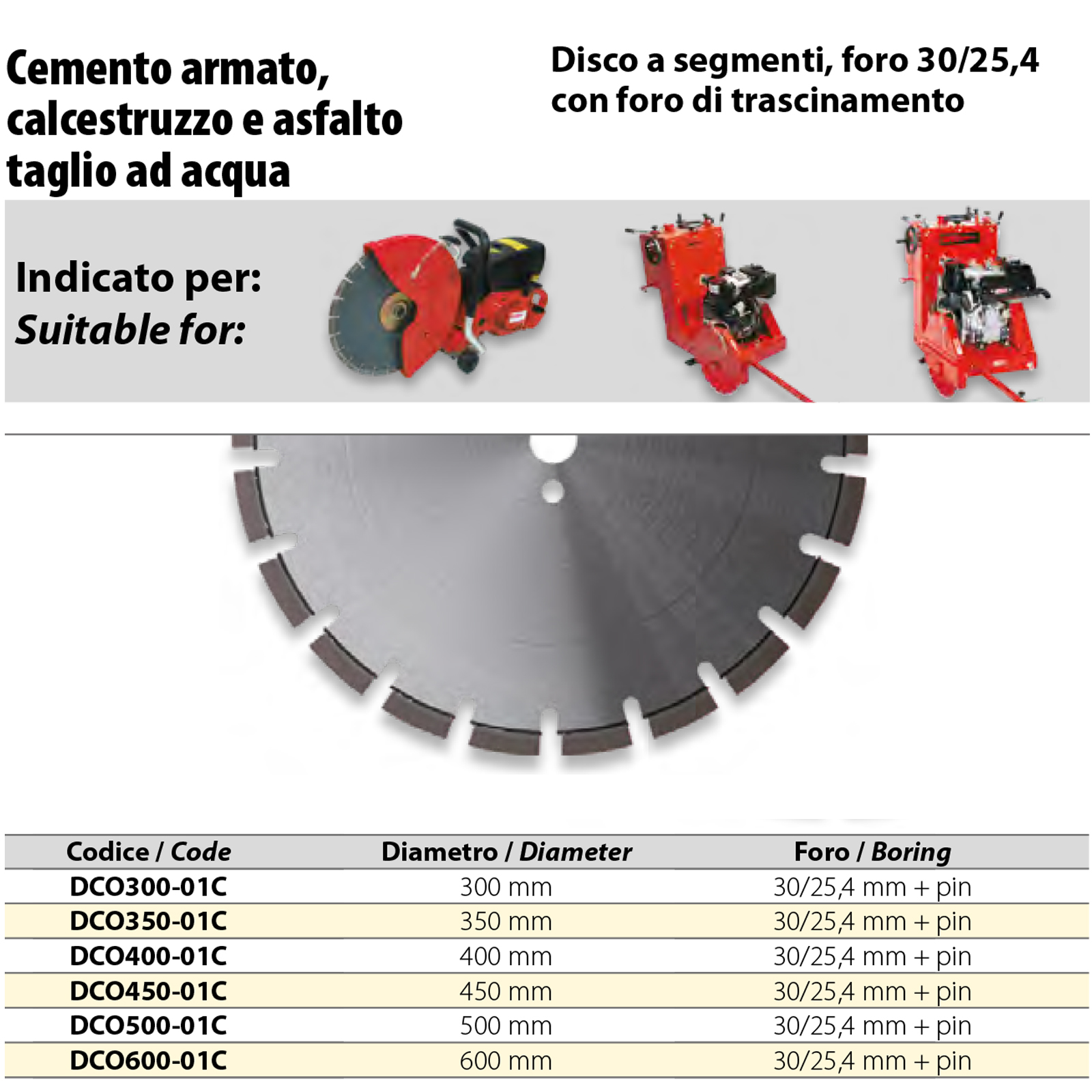 Disco Diamantato COMBI BREAKER Ø300-600mm per Cemento e Asfalto - immagine 2