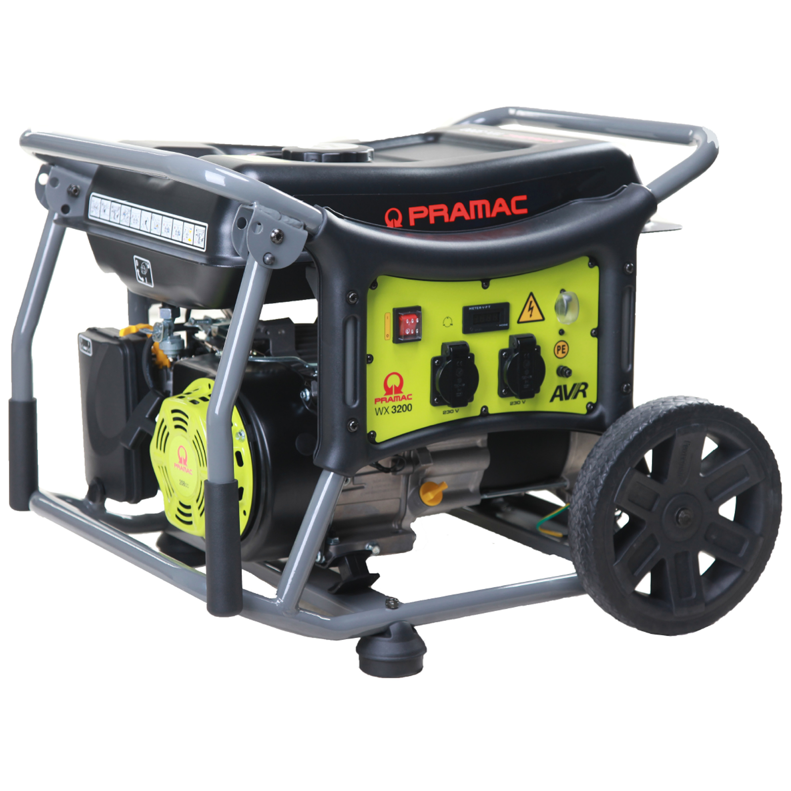 Generatore Portatile Benzina 230V con AVR PRAMAC WX 3200 Gruppo Elettrogeno con Motore OHV Stage V Avviamento a Strappo Alta Autonomia e Affidabilità Professionale