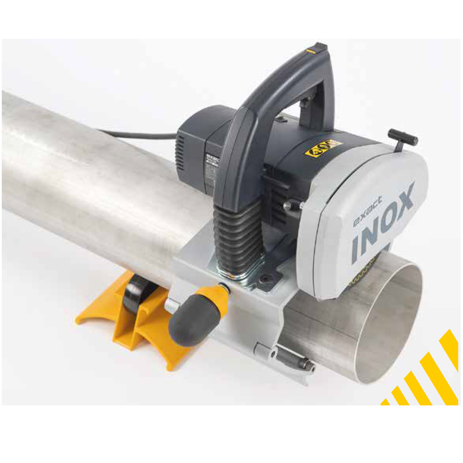 Tagliatubi Professionale per Tubi in Acciaio Inox EXACT INOX 220 Resistente agli Acidi Ø 20–220 mm. 1600 W Taglio fino a 12,5 mm Laser e Lama INOX 140. - immagine 4