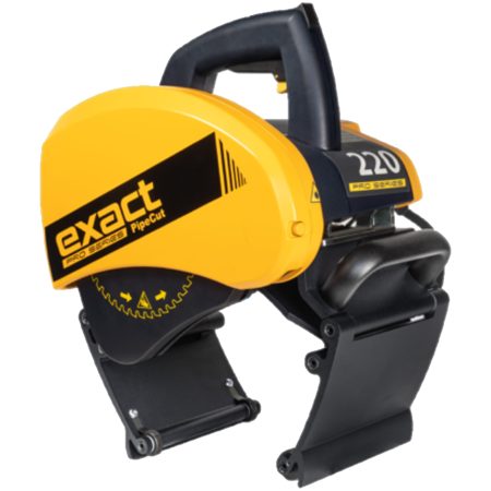 Tagliatubi Elettrico Professionale 1600 W Ø 20-220 mm EXACT PipeCut 220 Pro Series 2.0 Sega Circolare Portatile per Tubi in Acciaio, PE, Plastica e Inox
